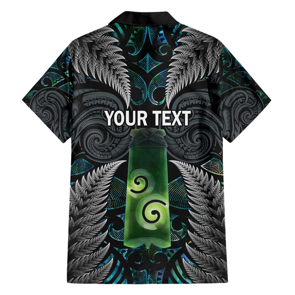 Personalised New Zealand Toki Hawaiian Shirt Silver Fern Mix Aotearoa Maori Pattern