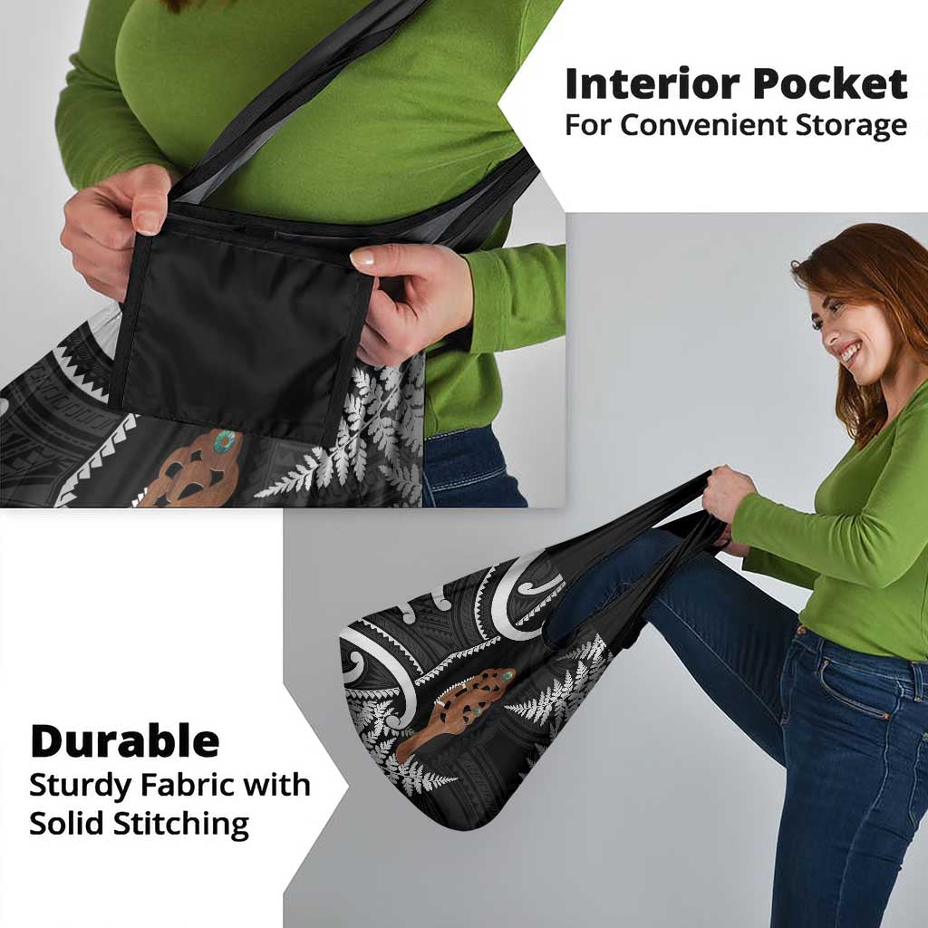 New Zealand Maripi Grocery Bag Silver Fern Mix Aotearoa Maori Pattern