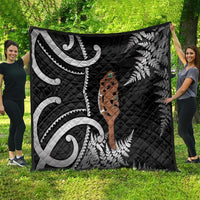 New Zealand Maripi Quilt Silver Fern Mix Aotearoa Maori Pattern
