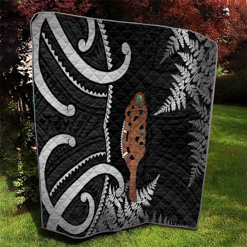 New Zealand Maripi Quilt Silver Fern Mix Aotearoa Maori Pattern