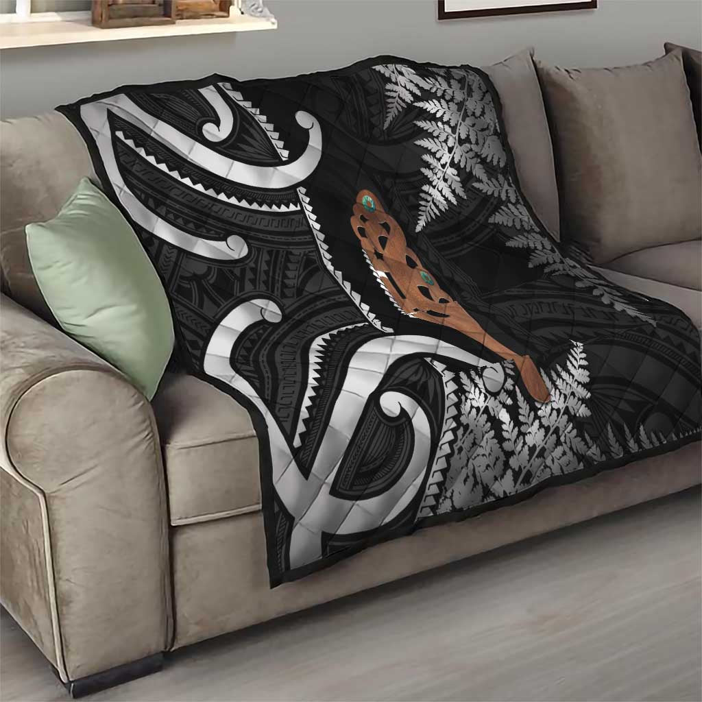 New Zealand Maripi Quilt Silver Fern Mix Aotearoa Maori Pattern