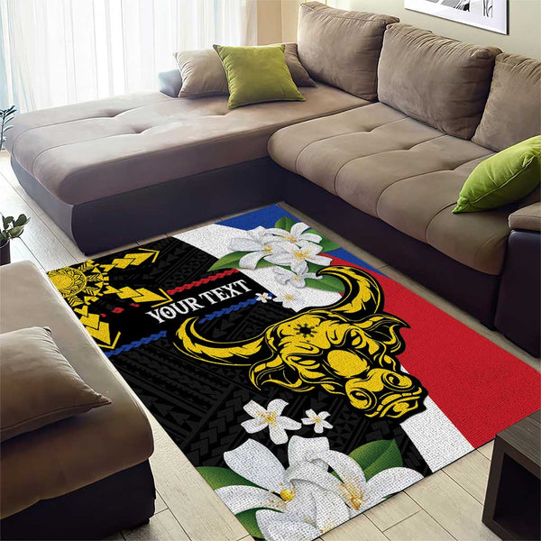 Pinoy Sun Rug Home / Products / Personalised Philippines Carabao Area Rug Filipino ...