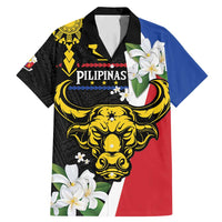 Personalised Philippines Carabao Family Matching Mermaid Dress and Hawaiian Shirt Filipino Sun Mix Sampaguita Flower