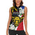 Personalised Philippines Carabao Women Sleeveless Polo Shirt Filipino Sun Mix Sampaguita Flower
