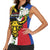 Personalised Philippines Carabao Women Sleeveless Polo Shirt Filipino Sun Mix Sampaguita Flower
