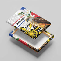 Personalised Philippines Eagle Canvas Wall Art Filipino Sun Mix Sampaguita Flower