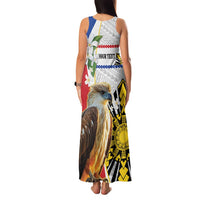 Personalised Philippines Eagle Family Matching Tank Maxi Dress and Hawaiian Shirt Filipino Sun Mix Sampaguita Flower