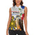 Personalised Philippines Eagle Women Sleeveless Polo Shirt Filipino Sun Mix Sampaguita Flower