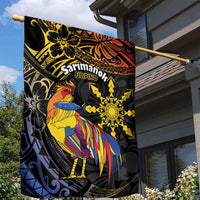 Philippines Sarimanok Garden Flag Papanok Legendary Bird Okir Polynesian Pattern