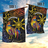 Philippines Sarimanok Garden Flag Papanok Legendary Bird Okir Polynesian Pattern