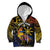 Philippines Sarimanok Kid Hoodie Papanok Legendary Bird Okir Polynesian Pattern