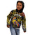 Philippines Sarimanok Kid Hoodie Papanok Legendary Bird Okir Polynesian Pattern