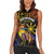 Philippines Sarimanok Women Sleeveless Polo Shirt Papanok Legendary Bird Okir Polynesian Pattern