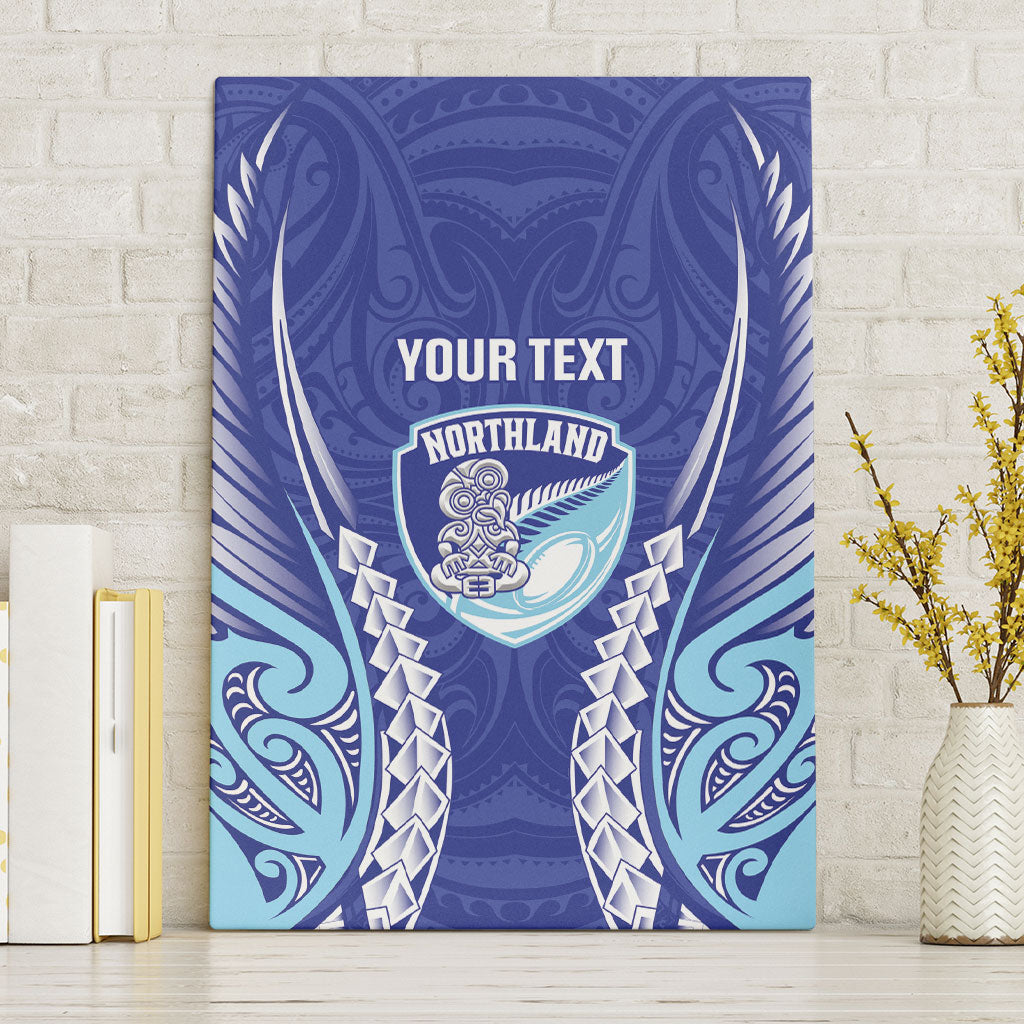 Northland 2026 Rugby Custom Canvas Wall Art NZ Maori Silver Fern LT14 Without Frame Blue - Polynesian Pride