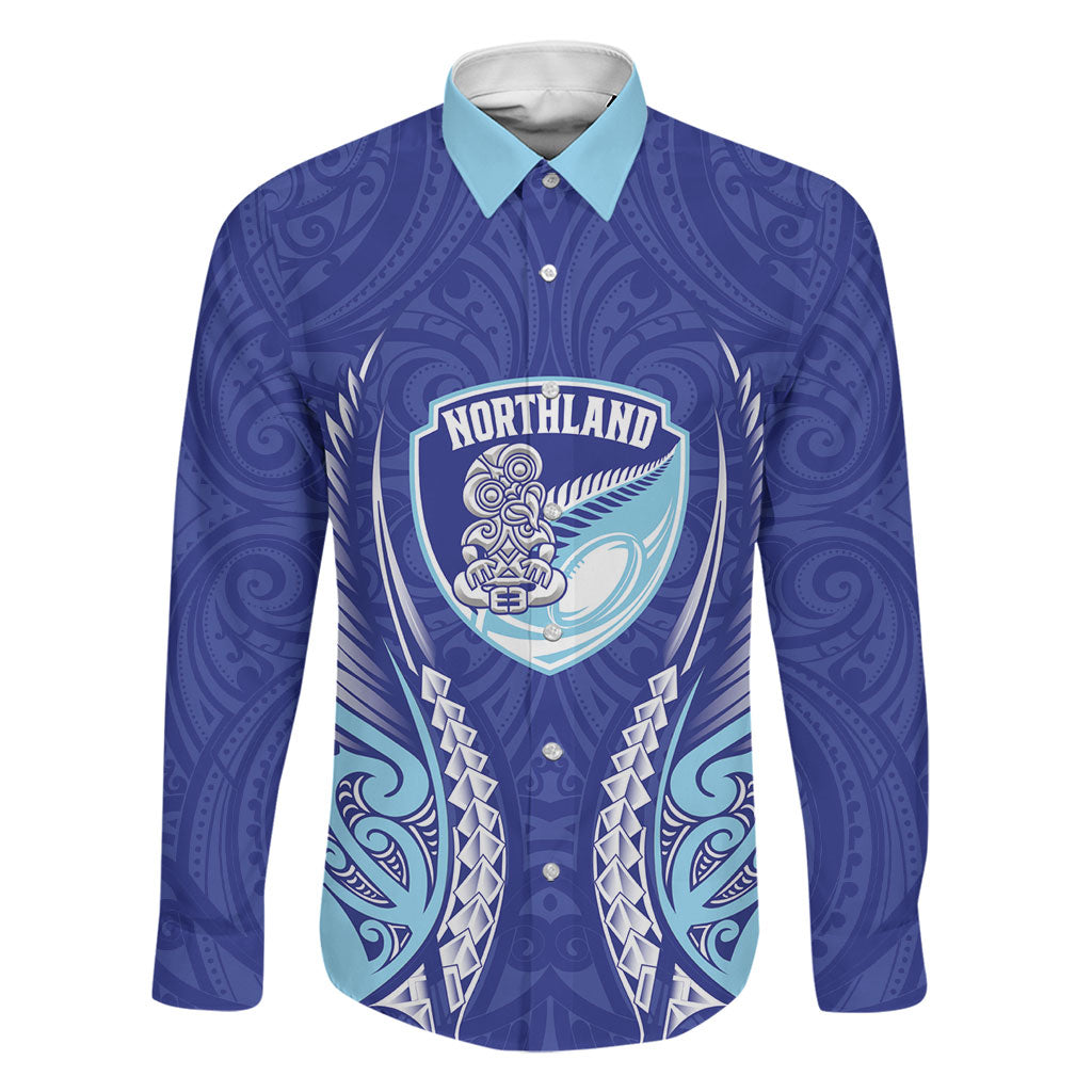 Northland 2026 Rugby Custom Family Matching Long Sleeve Bodycon Dress and Hawaiian Shirt NZ Maori Silver Fern
