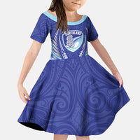 Northland 2026 Rugby Custom Family Matching Off Shoulder Maxi Dress and Hawaiian Shirt NZ Maori Silver Fern