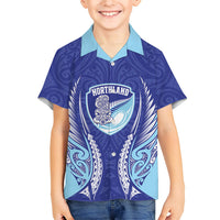 Northland 2026 Rugby Custom Kid Hawaiian Shirt NZ Maori Silver Fern