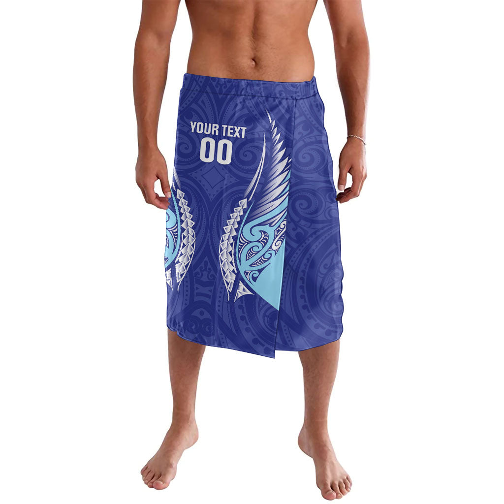 Northland 2026 Rugby Custom Lavalava NZ Maori Silver Fern LT14 Blue - Polynesian Pride