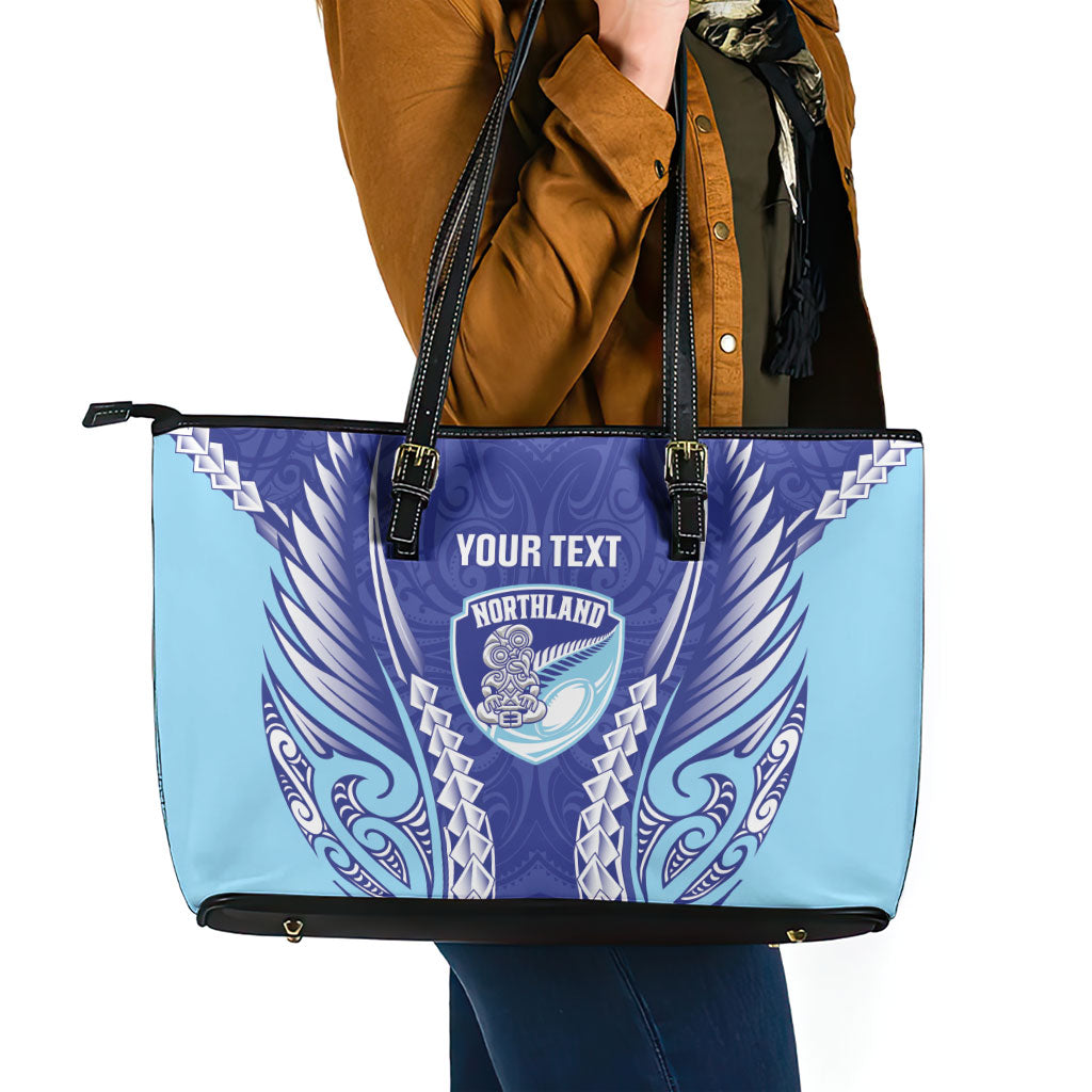 Northland 2026 Rugby Custom Leather Tote Bag NZ Maori Silver Fern LT14 - Polynesian Pride