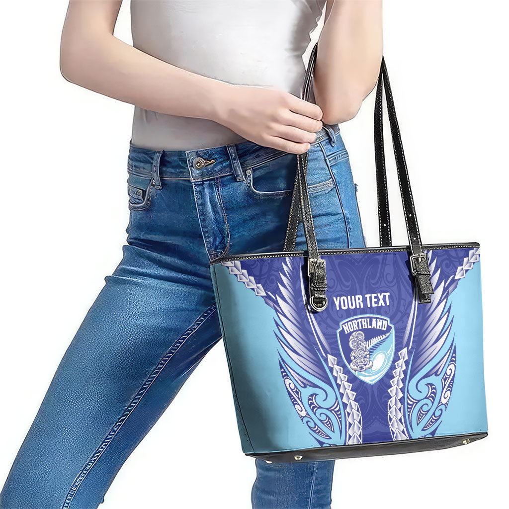 Northland 2026 Rugby Custom Leather Tote Bag NZ Maori Silver Fern LT14 - Polynesian Pride