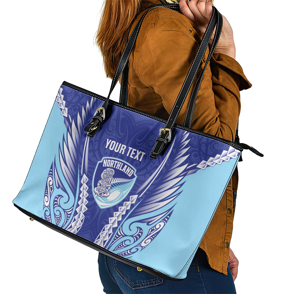 Northland 2026 Rugby Custom Leather Tote Bag NZ Maori Silver Fern LT14 - Polynesian Pride