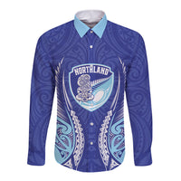 Northland 2026 Rugby Custom Long Sleeve Button Shirt NZ Maori Silver Fern