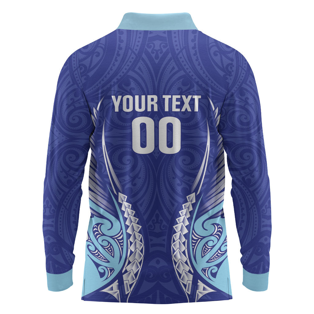 Northland 2026 Rugby Custom Long Sleeve Polo Shirt NZ Maori Silver Fern