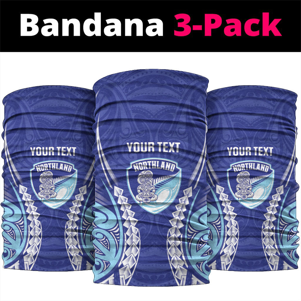 Northland 2026 Rugby Custom Neck Gaiter NZ Maori Silver Fern LT14 package One Size: 25*50cm Blue - Polynesian Pride