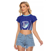Northland 2026 Rugby Custom Raglan Cropped T Shirt NZ Maori Silver Fern