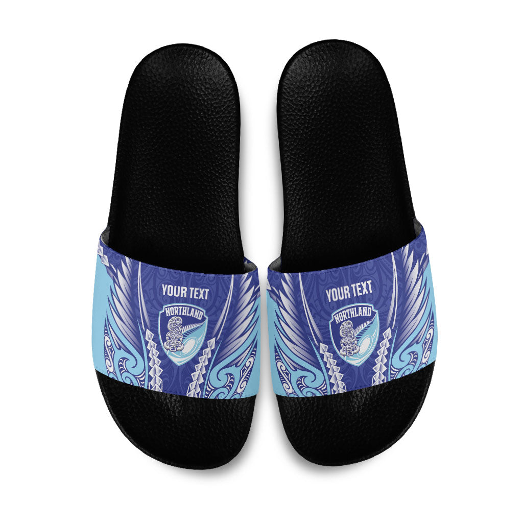 Northland 2026 Rugby Custom Slide Sandals NZ Maori Silver Fern