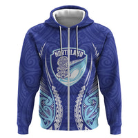 Northland 2026 Rugby Custom Zip Hoodie NZ Maori Silver Fern