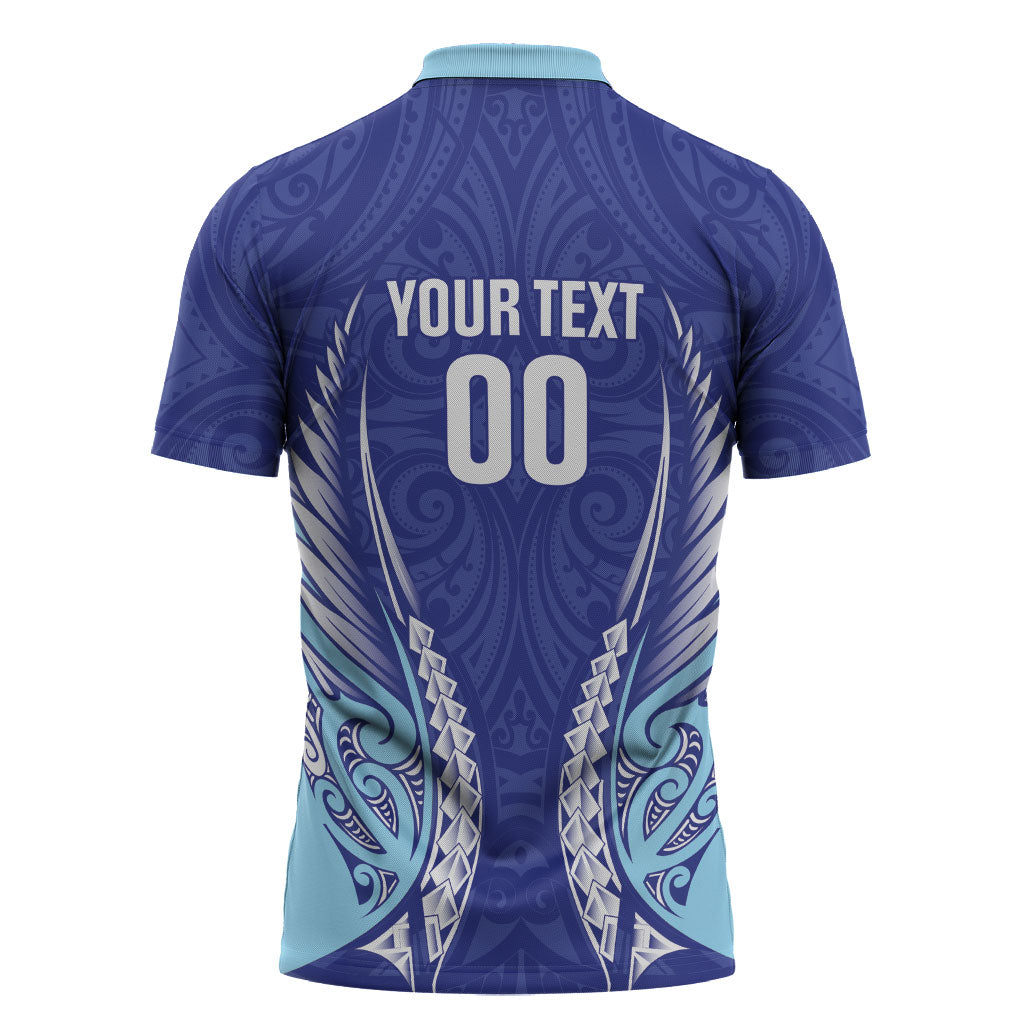 Northland 2026 Rugby Custom Zipper Polo Shirt NZ Maori Silver Fern