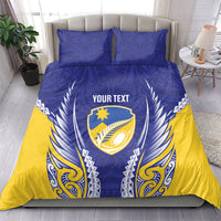 Otago 2026 Rugby Custom Bedding Set NZ Maori Silver Fern