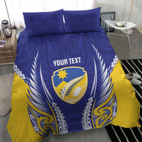 Otago 2026 Rugby Custom Bedding Set NZ Maori Silver Fern