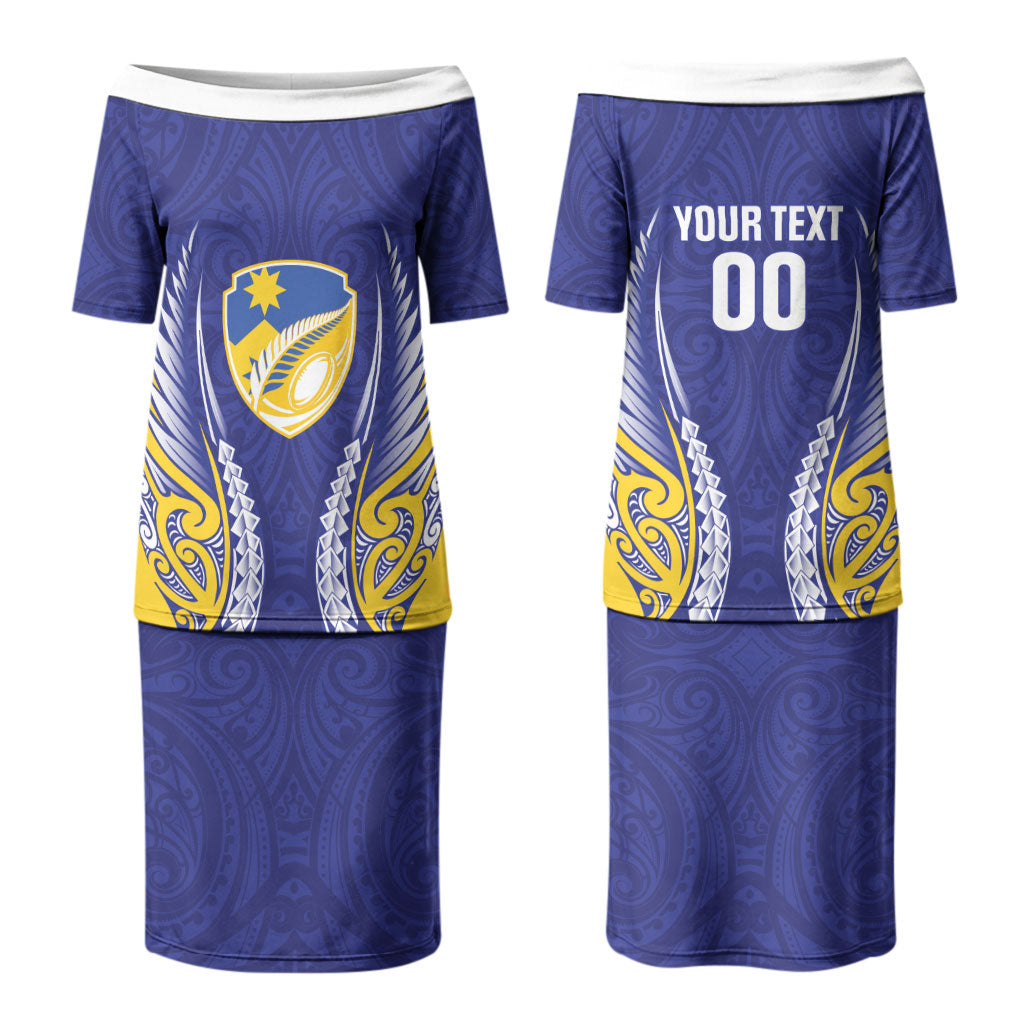 Otago 2026 Rugby Custom Couples Matching Puletasi and Hawaiian Shirt NZ Maori Silver Fern LT14 - Polynesian Pride