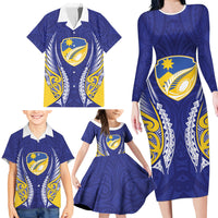 Otago 2026 Rugby Custom Family Matching Long Sleeve Bodycon Dress and Hawaiian Shirt NZ Maori Silver Fern