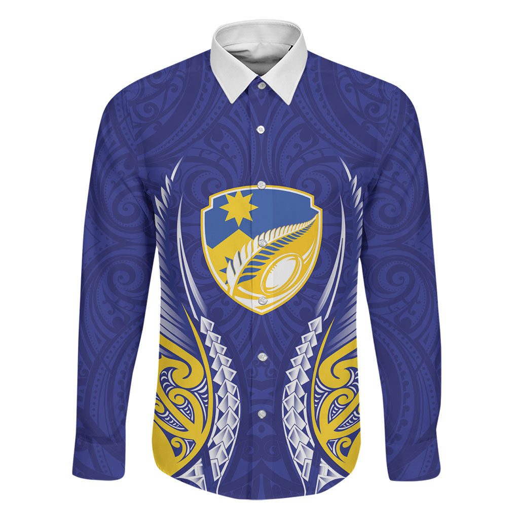 Otago 2026 Rugby Custom Family Matching Off The Shoulder Long Sleeve Dress and Hawaiian Shirt NZ Maori Silver Fern