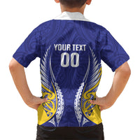 Otago 2026 Rugby Custom Family Matching Off Shoulder Maxi Dress and Hawaiian Shirt NZ Maori Silver Fern