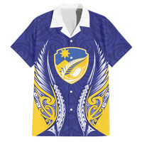 Otago 2026 Rugby Custom Family Matching Off Shoulder Short Dress and Hawaiian Shirt NZ Maori Silver Fern