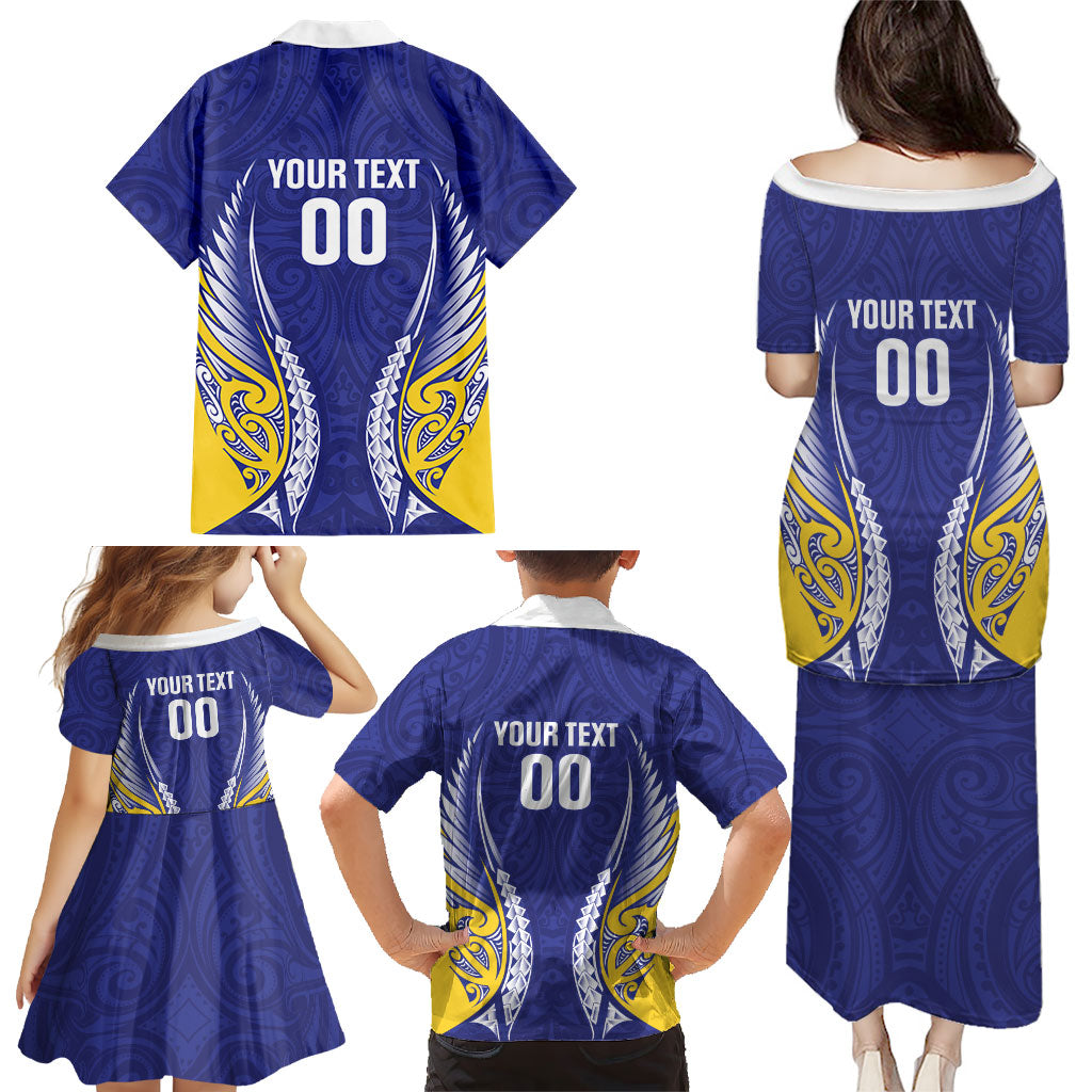 Otago 2026 Rugby Custom Family Matching Puletasi and Hawaiian Shirt NZ Maori Silver Fern