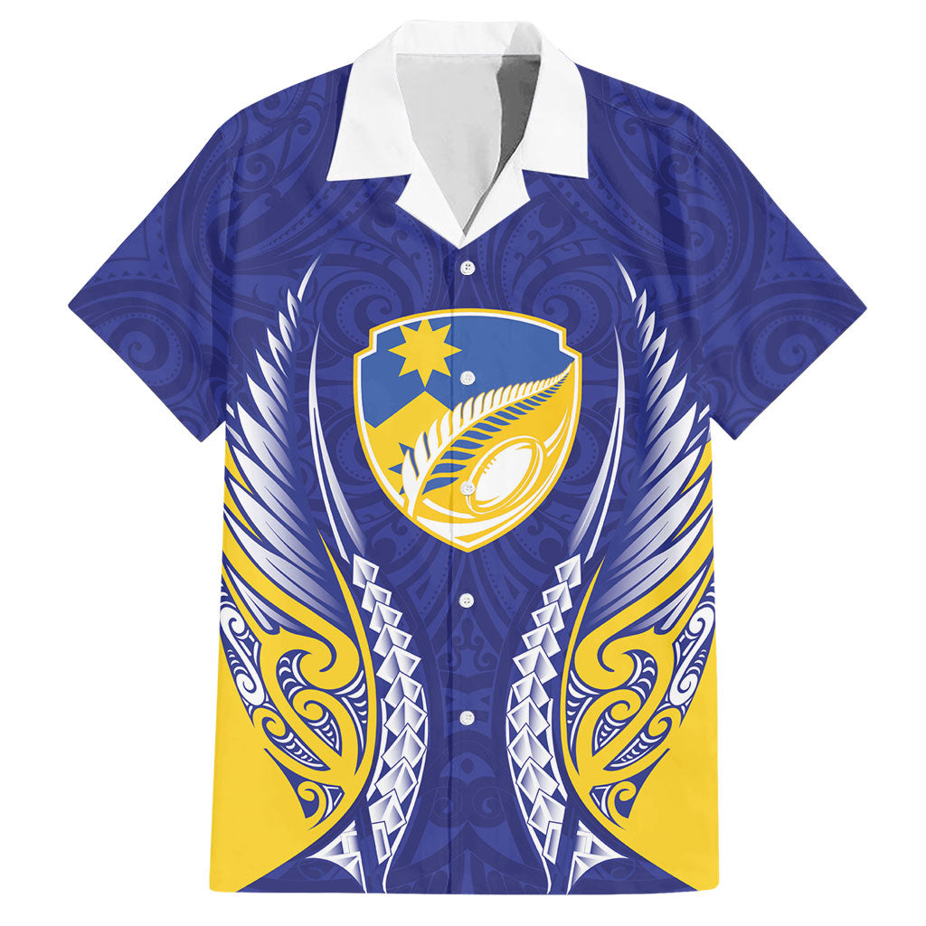 Otago 2026 Rugby Custom Hawaiian Shirt NZ Maori Silver Fern
