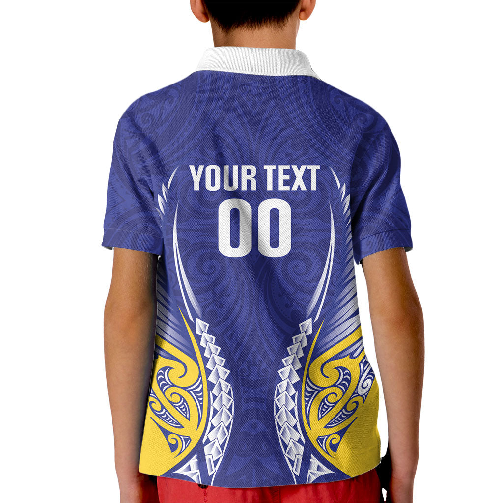 Otago 2026 Rugby Custom Kid Polo Shirt NZ Maori Silver Fern