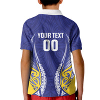 Otago 2026 Rugby Custom Kid Polo Shirt NZ Maori Silver Fern
