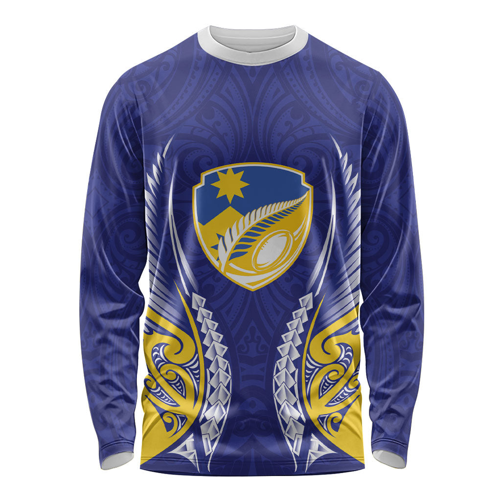 Otago 2026 Rugby Custom Long Sleeve Shirt NZ Maori Silver Fern