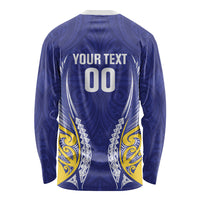 Otago 2026 Rugby Custom Long Sleeve Shirt NZ Maori Silver Fern