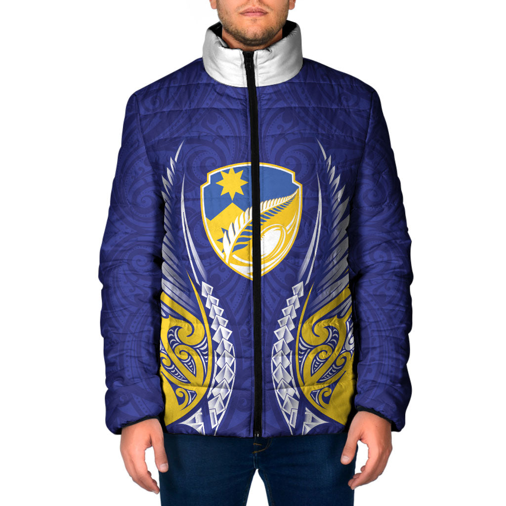 Otago 2026 Rugby Custom Padded Jacket NZ Maori Silver Fern