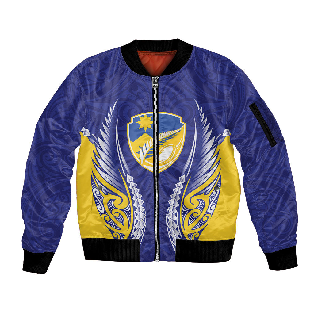 Otago 2026 Rugby Custom Sleeve Zip Bomber Jacket NZ Maori Silver Fern