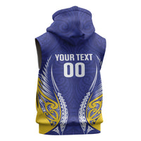 Otago 2026 Rugby Custom Sleeveless Hoodie NZ Maori Silver Fern