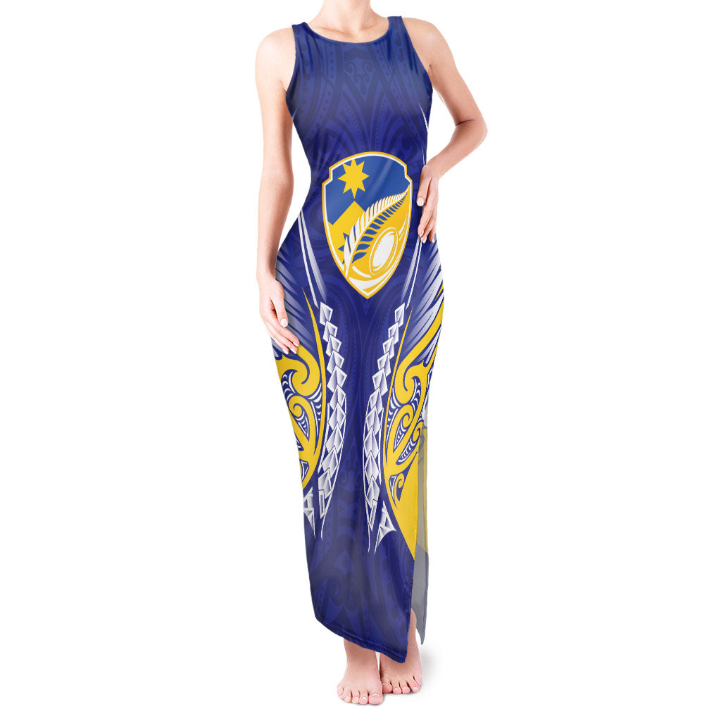Otago 2026 Rugby Custom Tank Maxi Dress NZ Maori Silver Fern