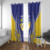 Otago 2026 Rugby Custom Window Curtain NZ Maori Silver Fern